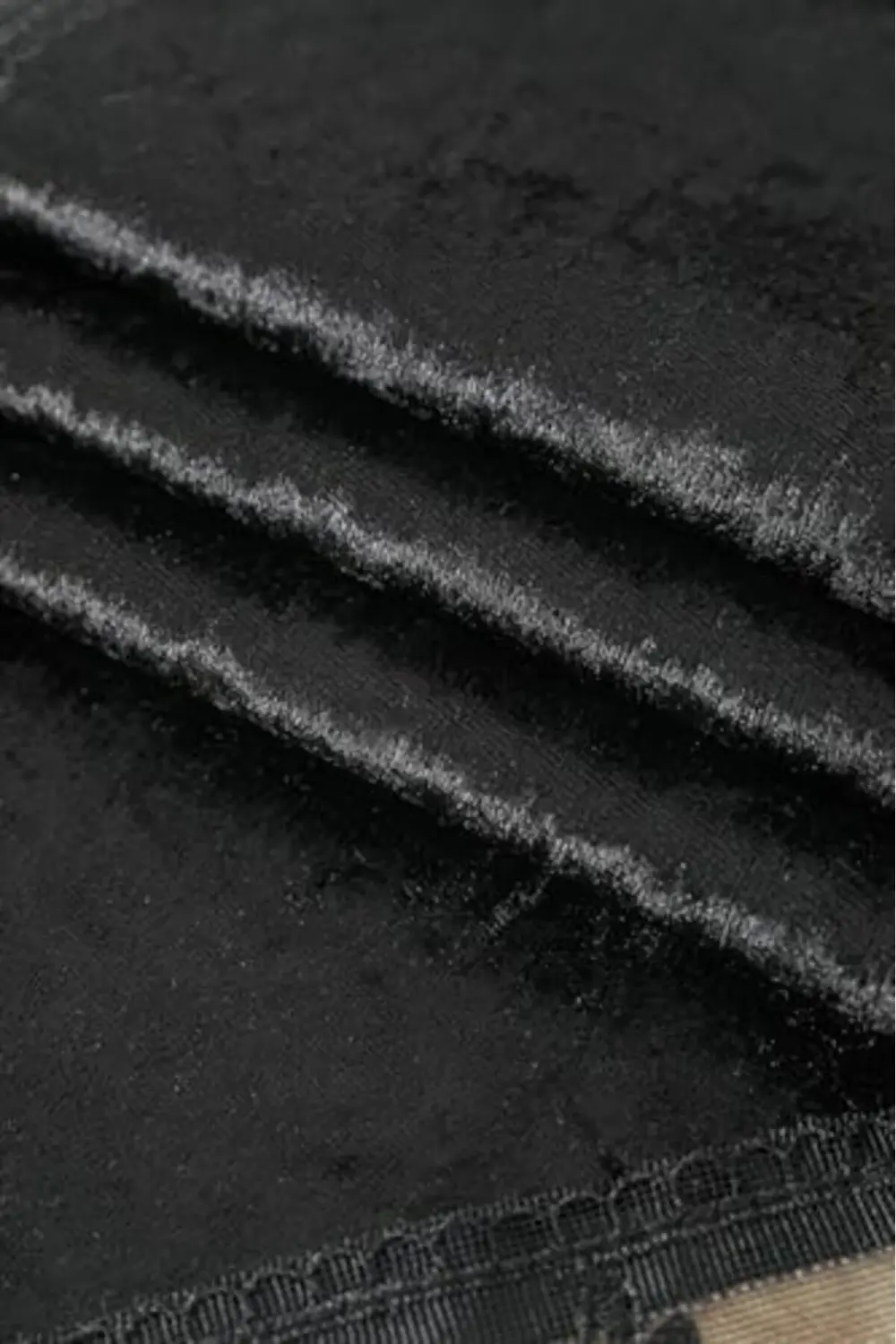 modaflux Güpürlü Kadife Runner - Siyah polynova 395519