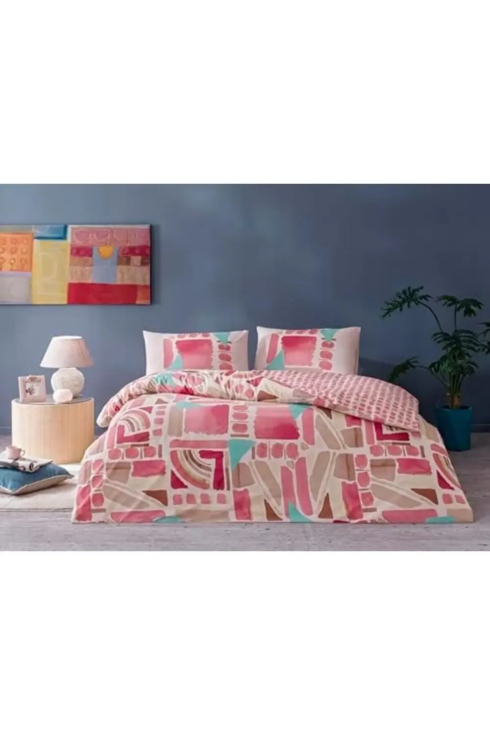 modaflux Holden Ranforce Tek Kişilik Nevresim Takımı Pembe polyno