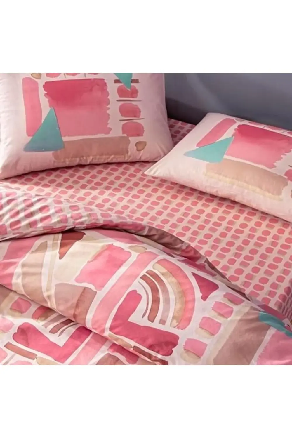 modaflux Holden Ranforce Tek Kişilik Nevresim Takımı Pembe polyno