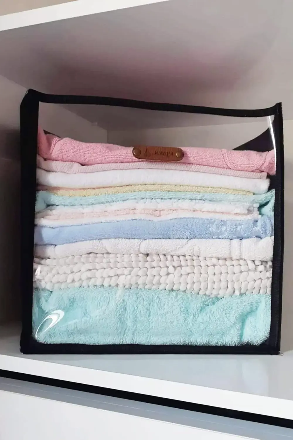 modaflux İçi Düzenleyici Kutu Siyah Büyük Boy Organizer Şeffaf Ön