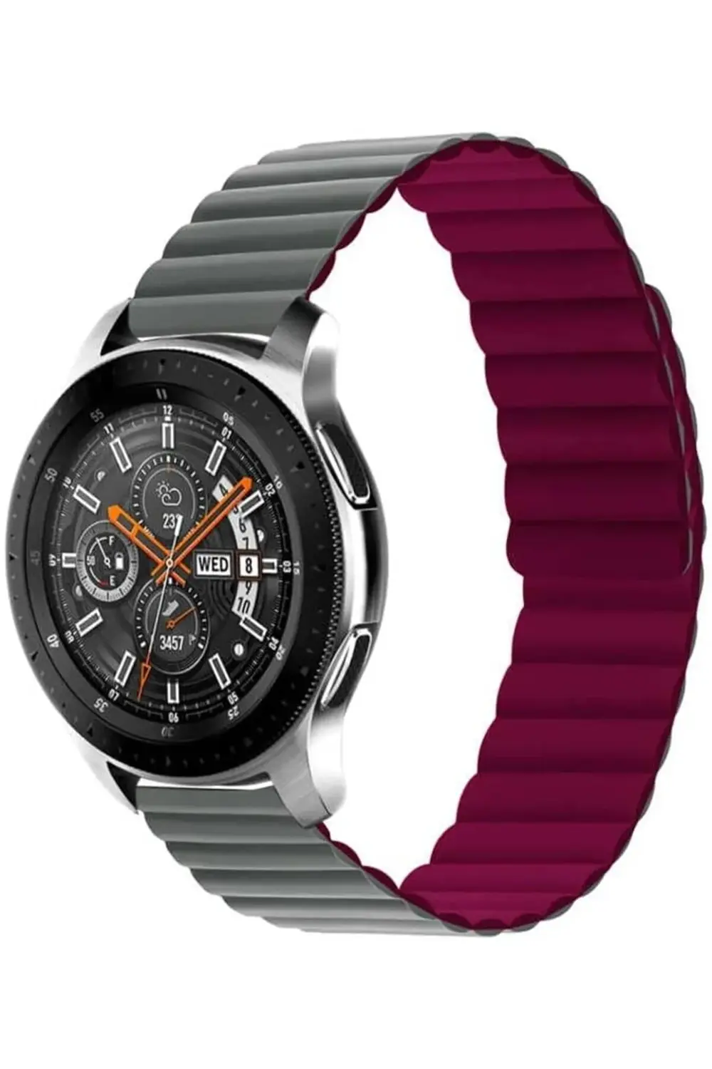 modaflux İle Uyumlu 2 40mm KRD-52 Kordon Gri-Kırmızı polynova 395