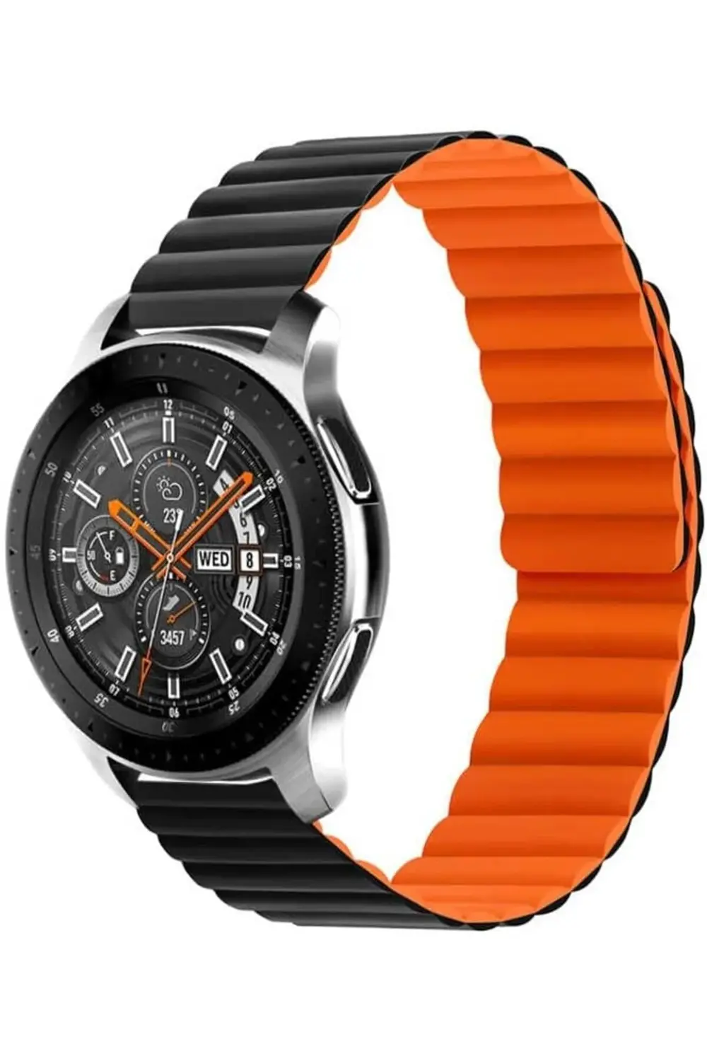 modaflux İle Uyumlu 2 40mm KRD-52 Kordon Siyah-Turuncu polynova 3