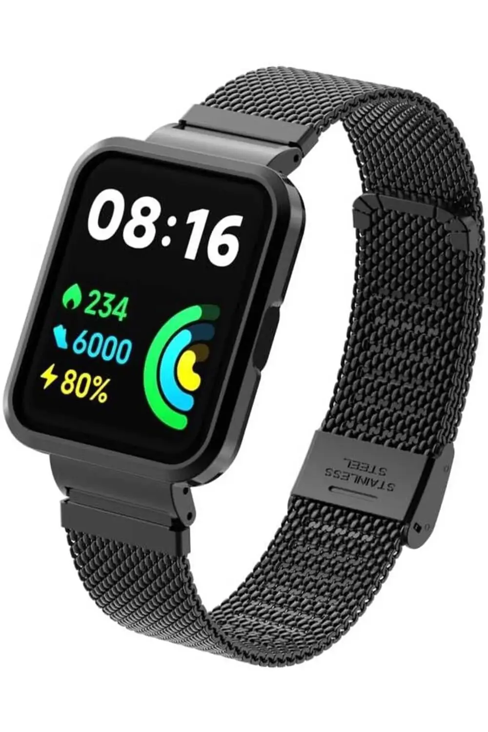 modaflux İle Uyumlu 2 Lite KRD-66 Metal Kordon Siyah polynova 395