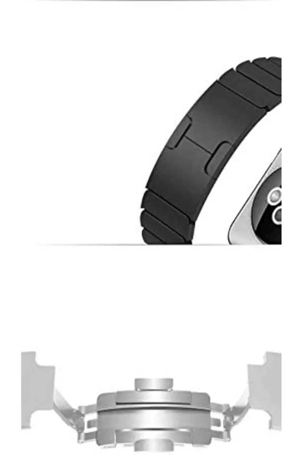 modaflux İle Uyumlu 38/40mm KRD-35 Metal Kordon Gri polynova 3955