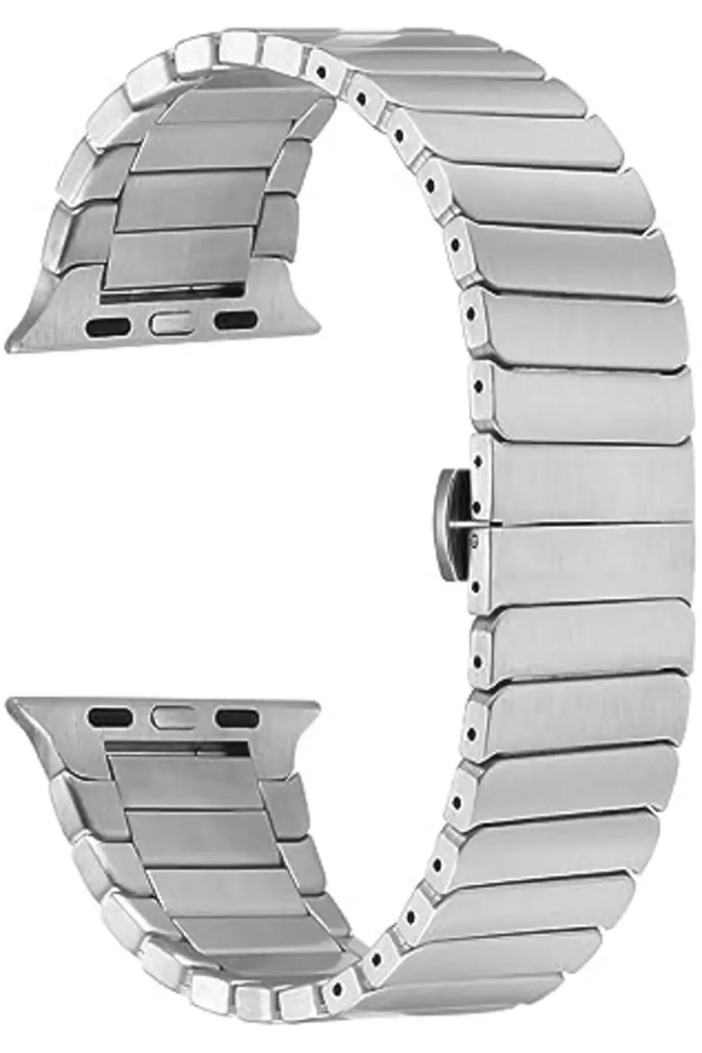 modaflux İle Uyumlu 38mm/40mm Kordon KRD-79 Metal Strap Kayış Gri