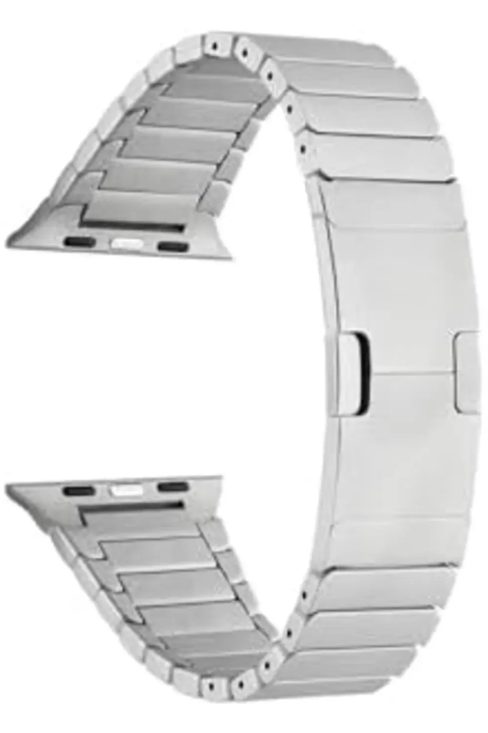 modaflux İle Uyumlu 38mm/40mm KRD-35 Metal Kordon Siyah polynova