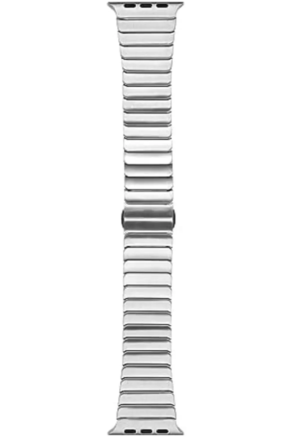modaflux İle Uyumlu 42mm Kordon KRD-79 Metal Strap Kayış Gümüş po