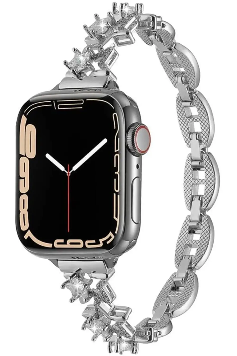 modaflux İle Uyumlu 42mm KRD-104 Metal Kordon Gümüş polynova 3955