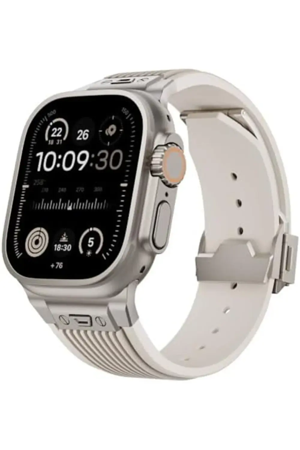modaflux İle Uyumlu 42mm KRD-113 Spor Görünümlü Silikon Kordon St