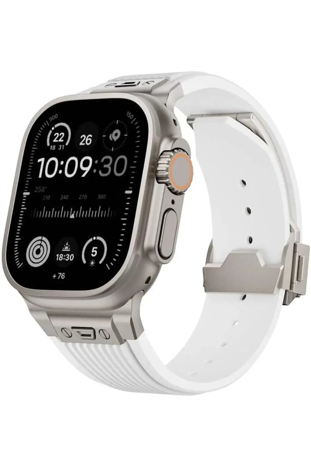 modaflux İle Uyumlu 42mm KRD-113 Spor Görünümlü Silikon Kordon Be