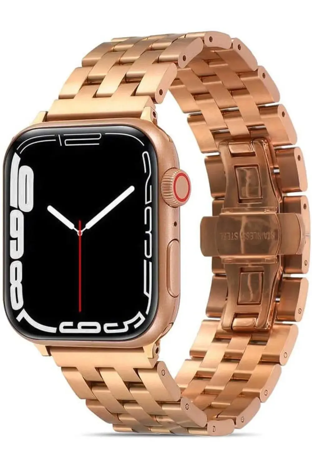 modaflux İle Uyumlu 42mm KRD-20 Metal Kordon Rose polynova 395519