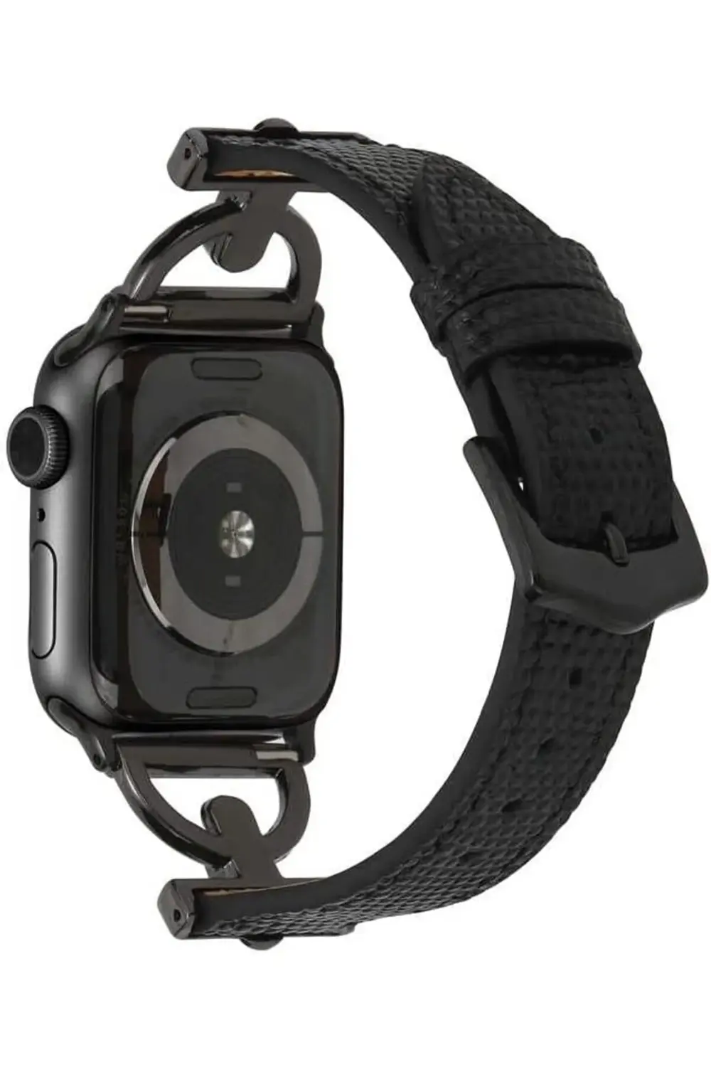 modaflux İle Uyumlu 42mm KRD-53 Deri Kordon Siyah polynova 395519