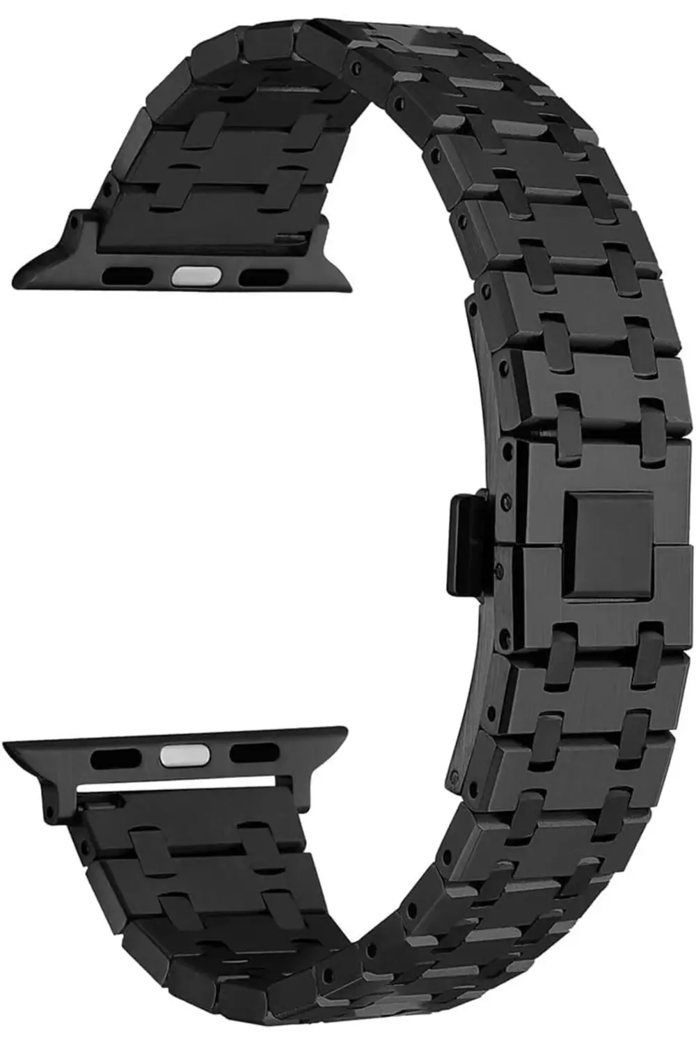 modaflux İle Uyumlu 42mm KRD-83 Metal Kordon Siyah polynova 39551