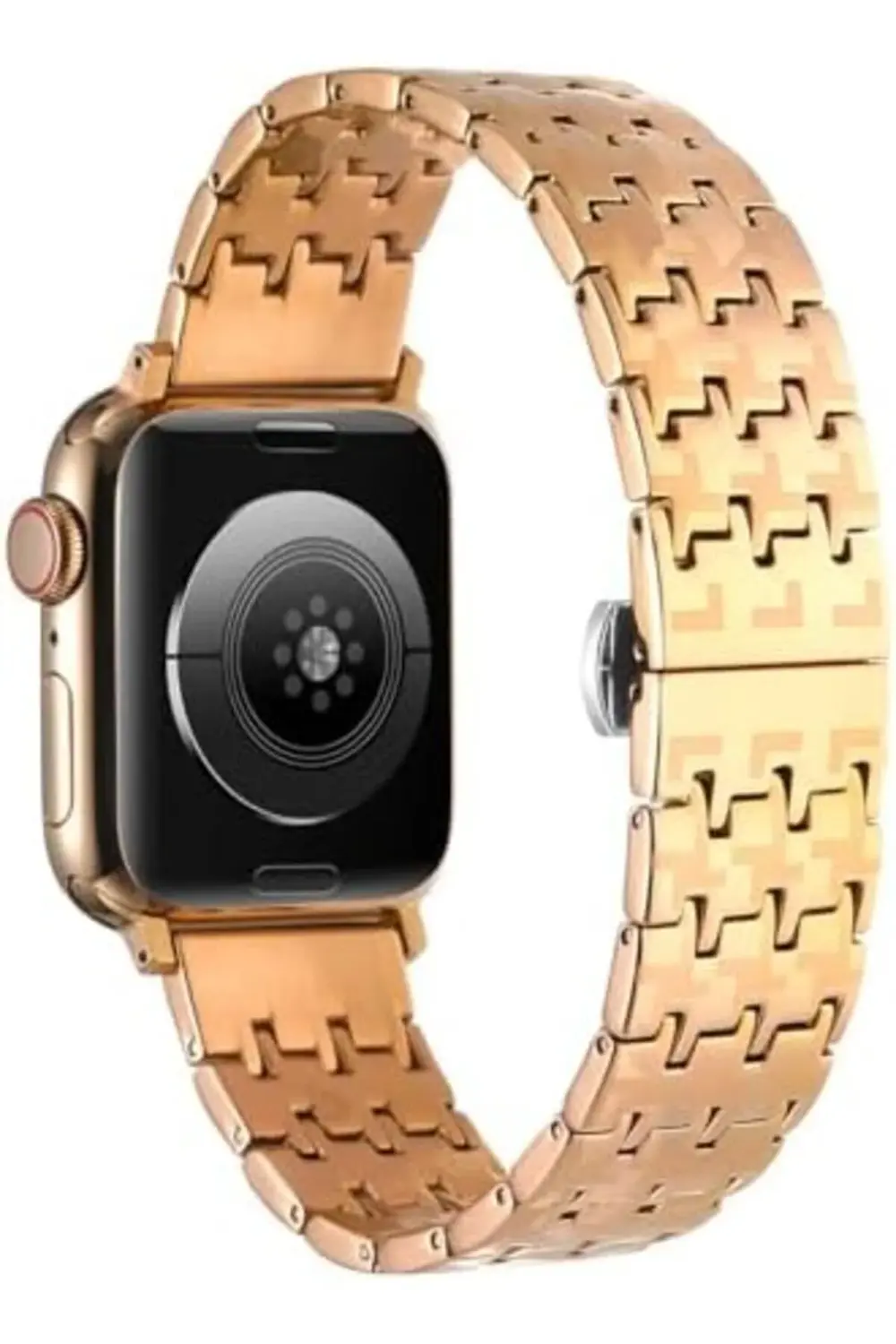 modaflux İle Uyumlu 42mm KRD-86 Metal Kordon Rose polynova 395519