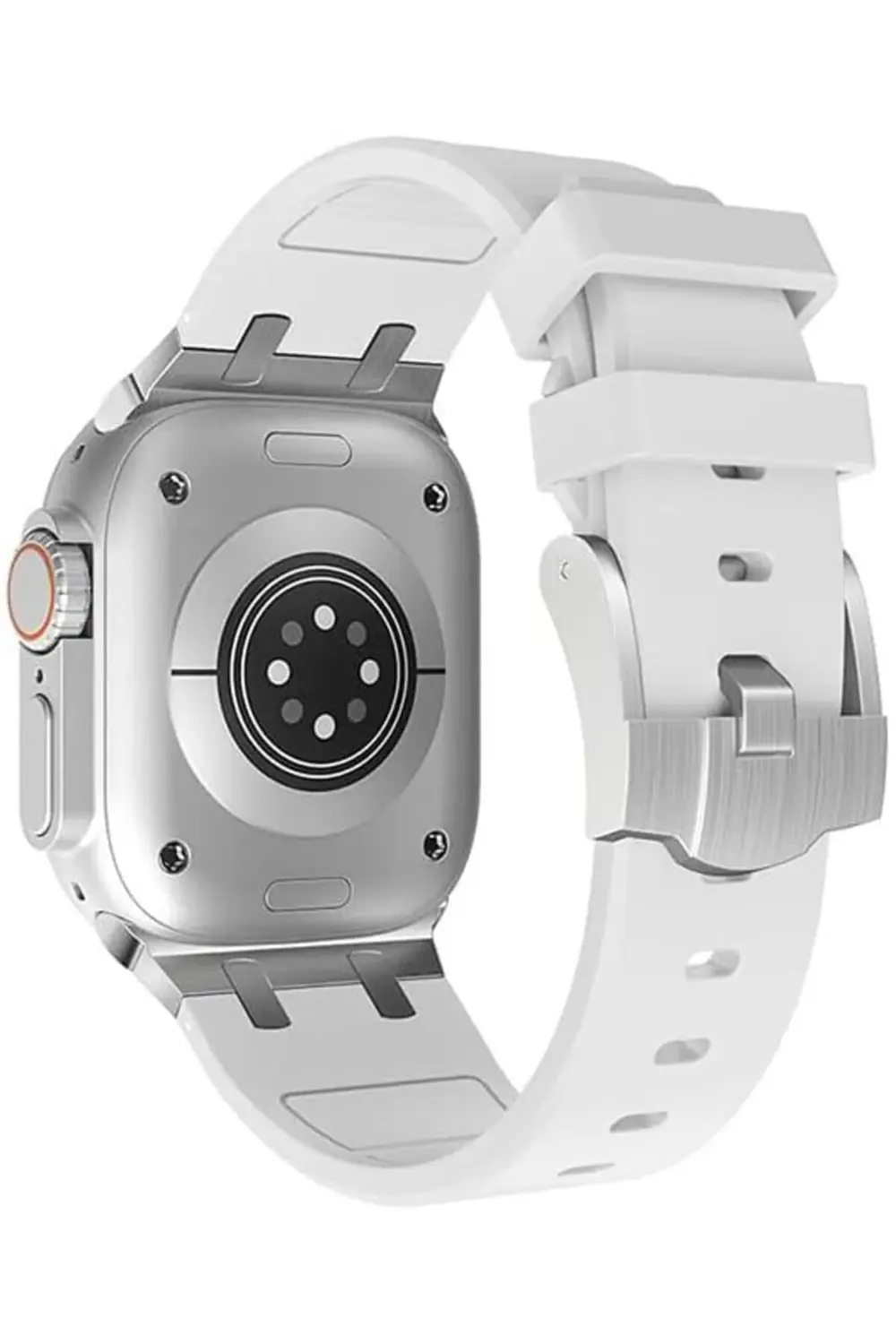 modaflux İle Uyumlu 42mm KRD-89 Silikon Kordon Beyaz polynova 395