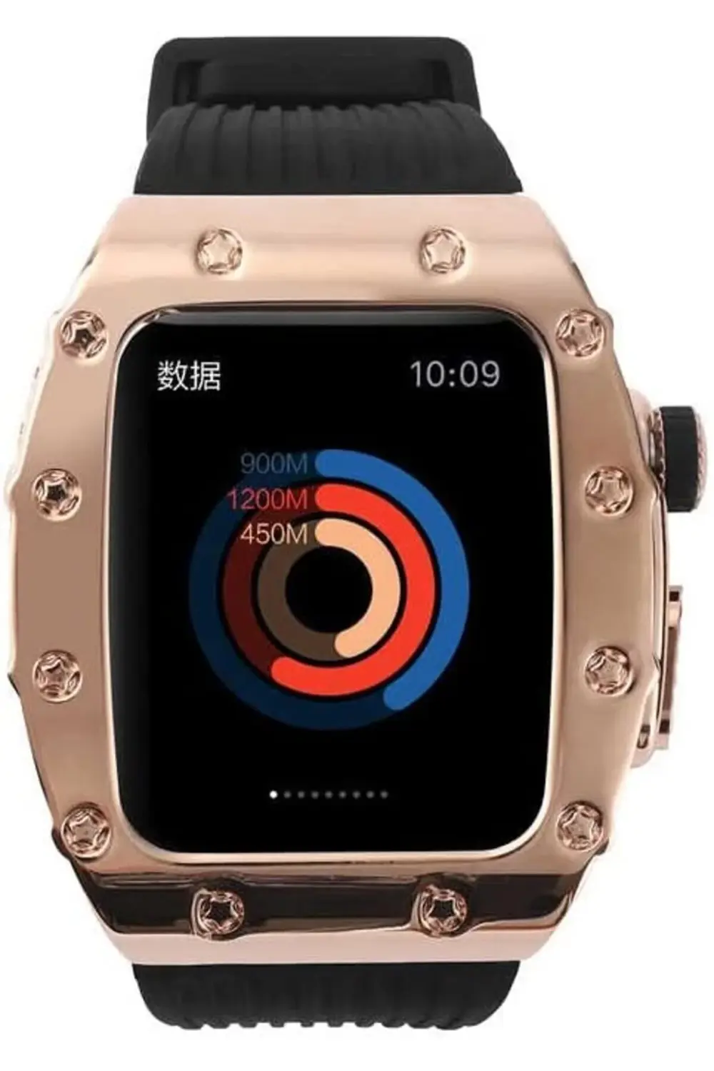 modaflux İle Uyumlu 44mm KRD-65 Kordon Siyah-Rose polynova 395519