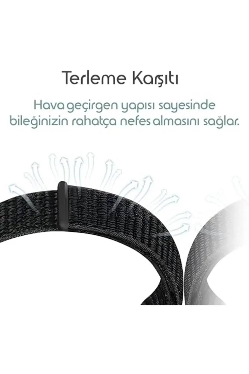 modaflux ile Uyumlu Mi Band 10/9/8 İçin Hasır Örme Kordon Terletm