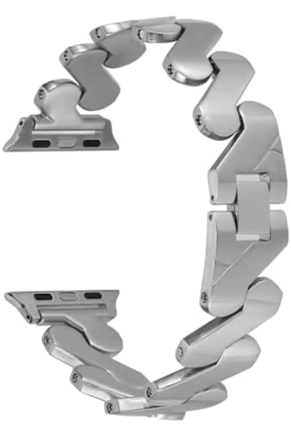 modaflux İle Uyumlu Ultra 42/44/49mm Kordon KRD-80 Metal Strap Ka