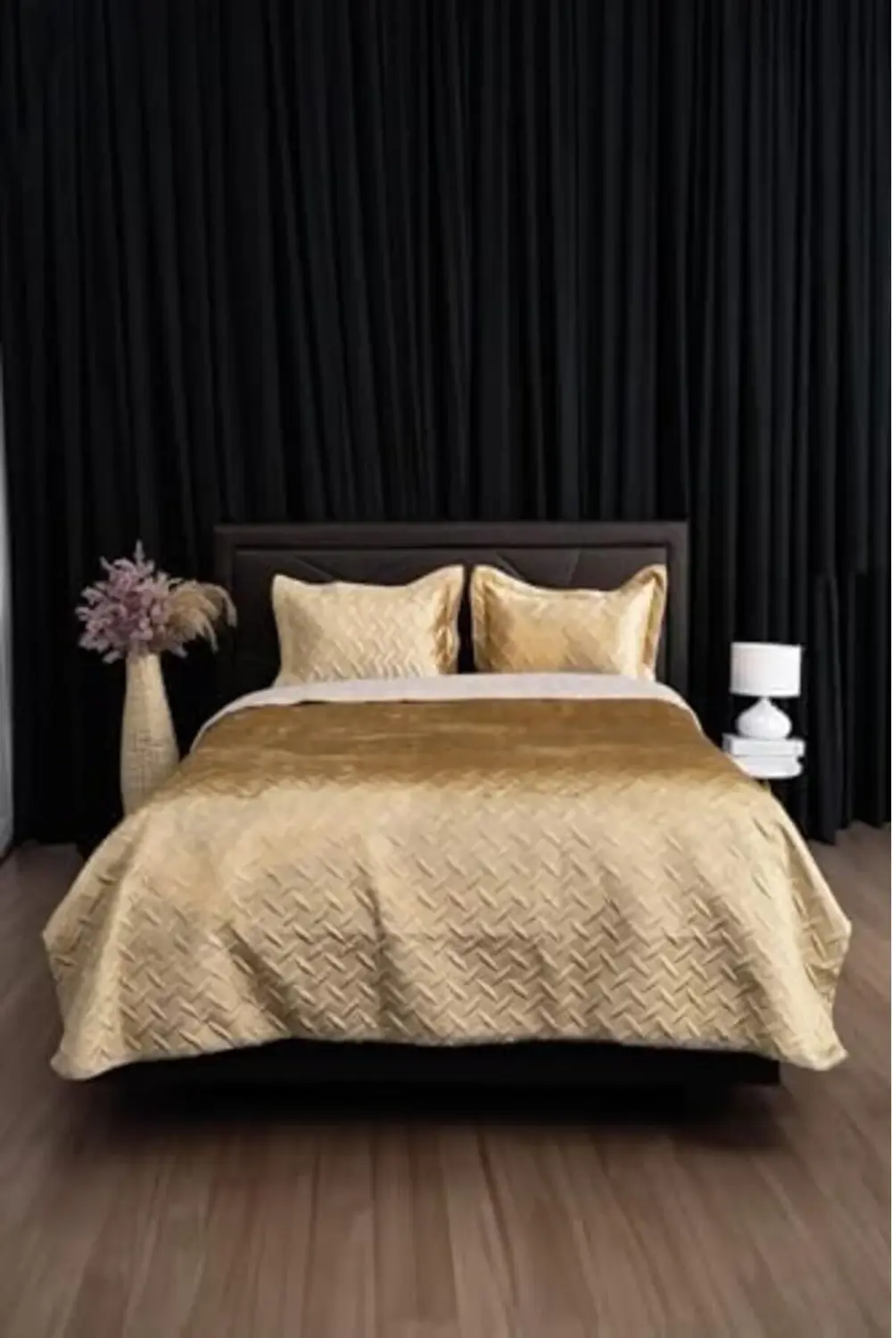 modaflux Kadife Çift Kişilik Yatak Örtüsü ( ) polynova 395519