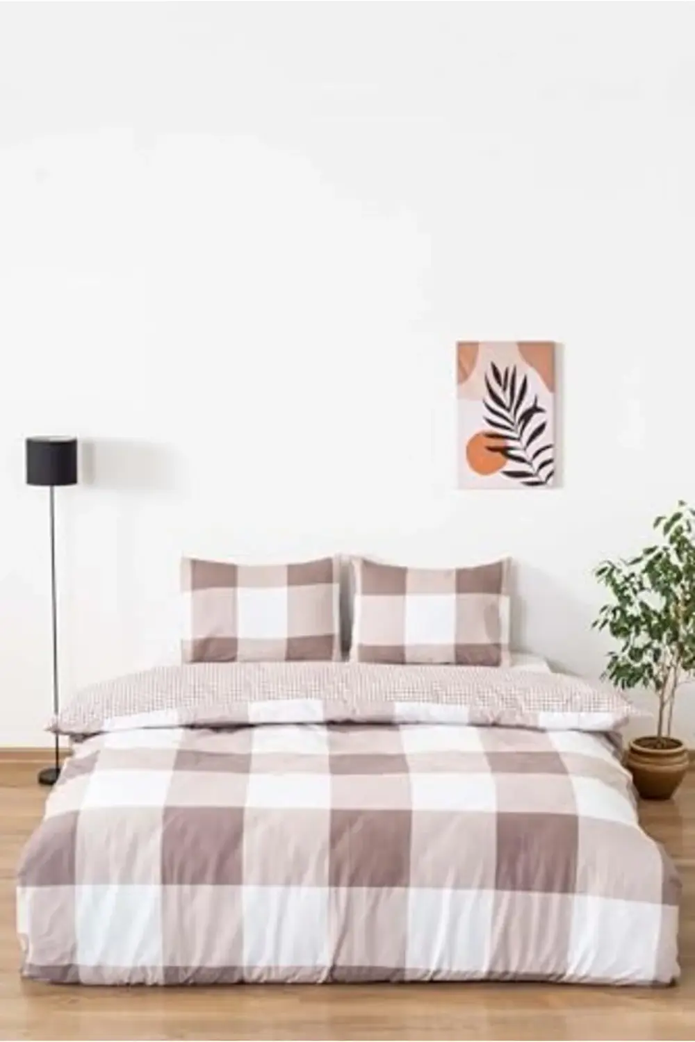 modaflux Kahve Çift Kişilik Nevresim Takımı Pamuklu polynova 3955