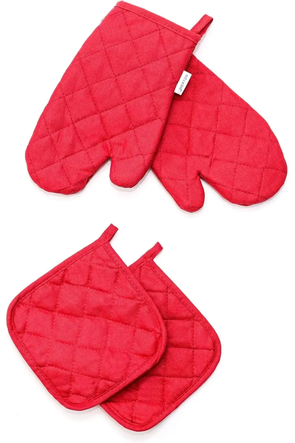 modaflux Kapitone Fırın Eldiveni ve Tutacak Seti polynova 395519