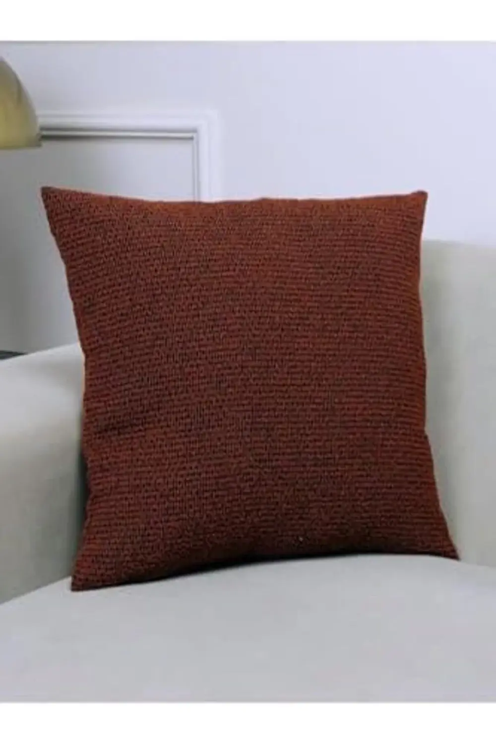 modaflux Kiremit Renkli Jakar Desenli 45x45 Kare Kırlent Kılıfı 4