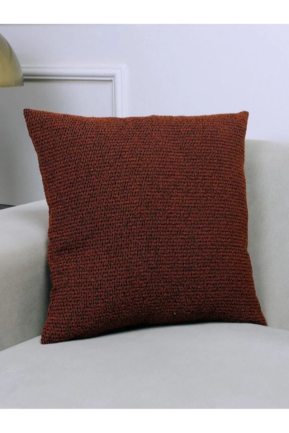 modaflux Kiremit Renkli Jakar Desenli 45x45 Kare Kırlent Kılıfı 4