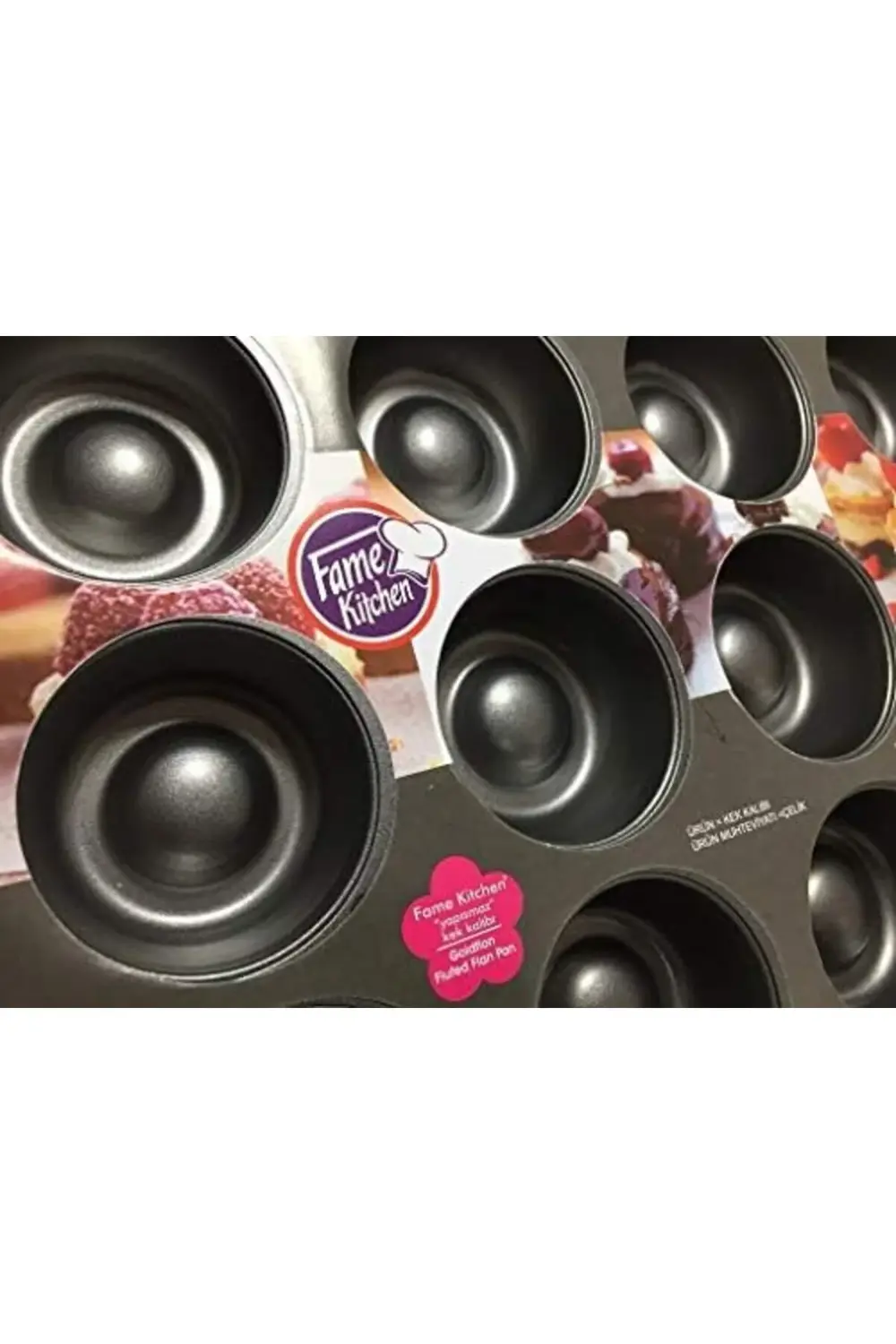 modaflux KITCHEN 12li Teflon Kaplı Muffin Kek Kalıbı polynova 395