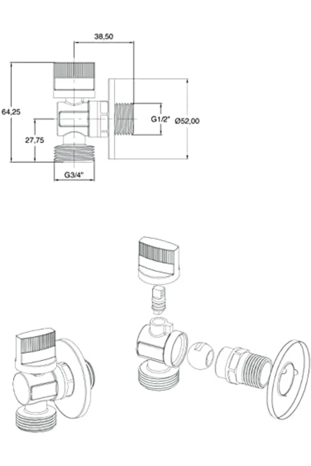 modaflux Makinesi Musluğu polynova 395519