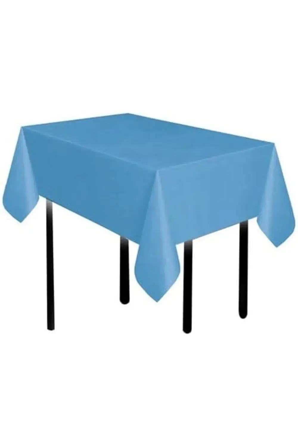 modaflux Marifetlerim - Düz Mavi Doğum Günü Masa Örtüsü 137 * 183