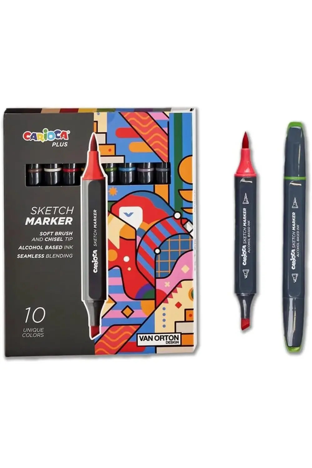 modaflux Marker Çift Taraflı Çizim 10 Renk polynova 395519