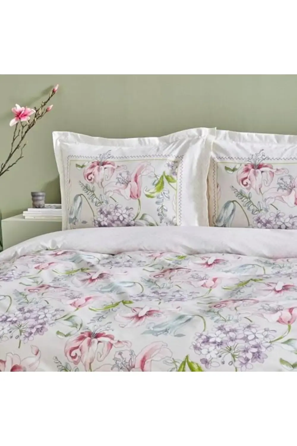 modaflux Melosa Pembe%100 Pamuk Tek Kişilik Nevresim Takımı polyn