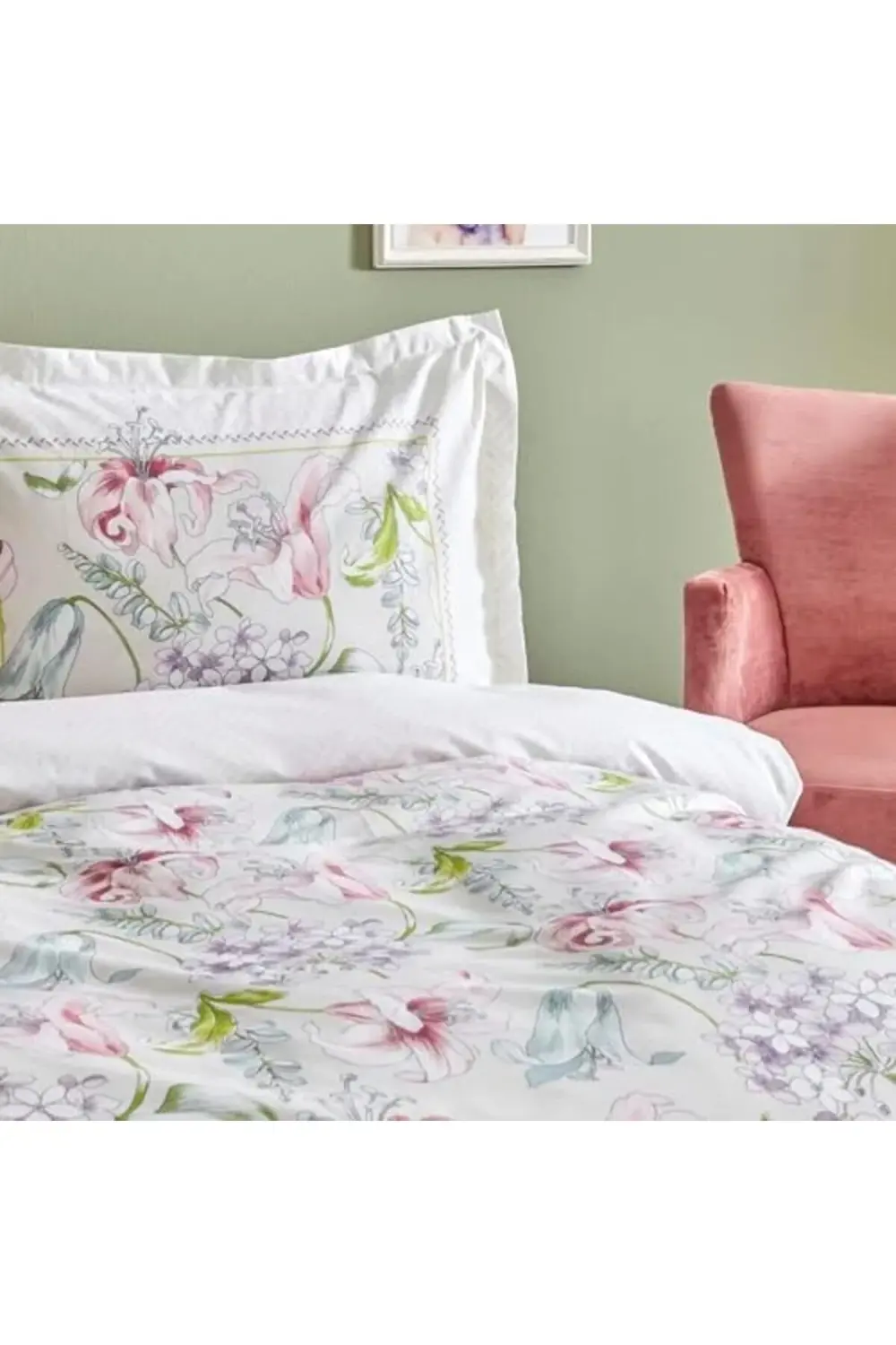 modaflux Melosa Pembe%100 Pamuk Tek Kişilik Nevresim Takımı polyn