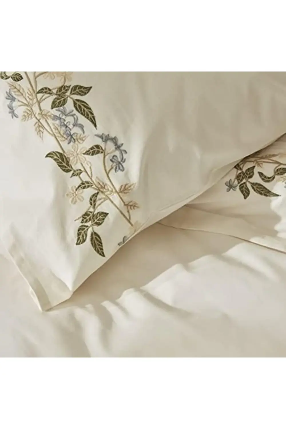 modaflux Nancy%100 Pamuk Çift Kişilik Nakışlı Nevresim Takımı Bey