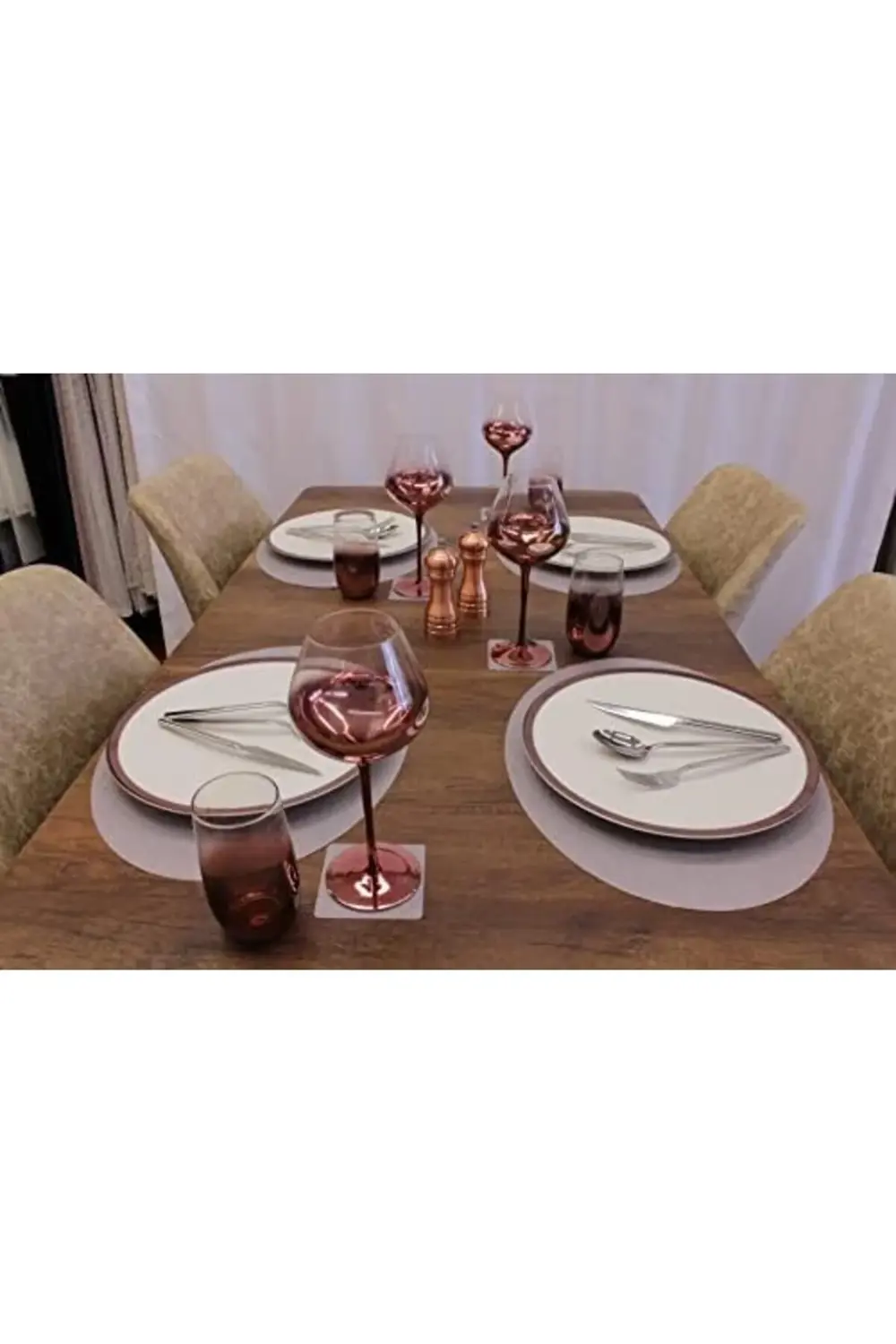 modaflux Oval Bambu Desen Kesim Servis 2 adet 35x45 cm polynova 3