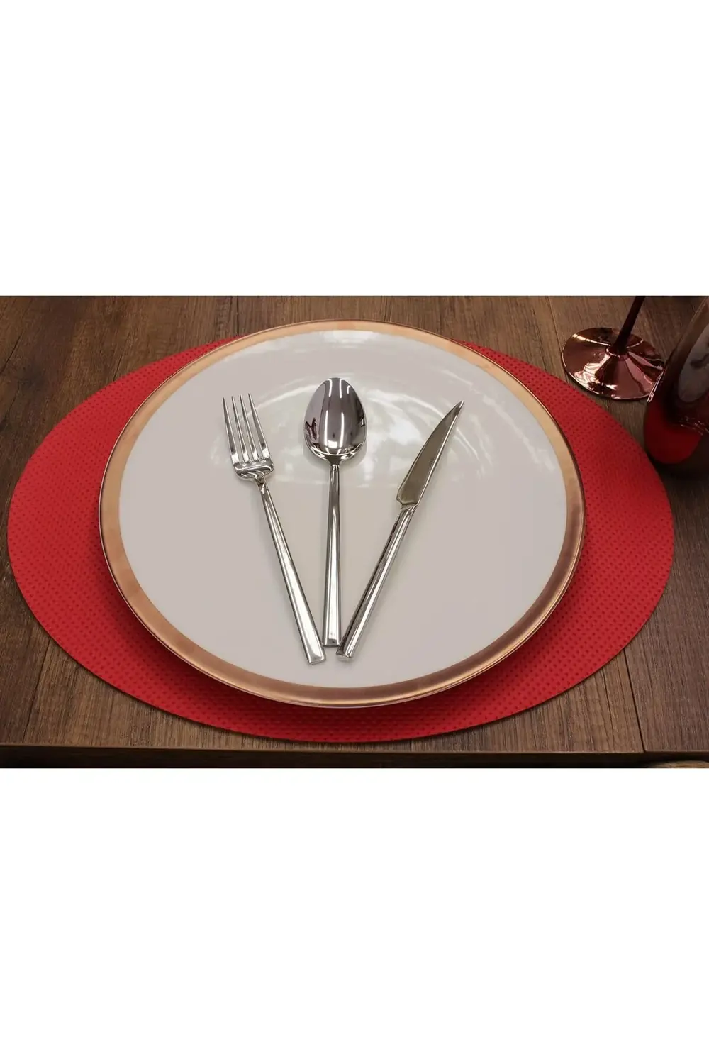 modaflux Oval Kesim Deri Servis 2 adet 35x45 cm polynova 395519