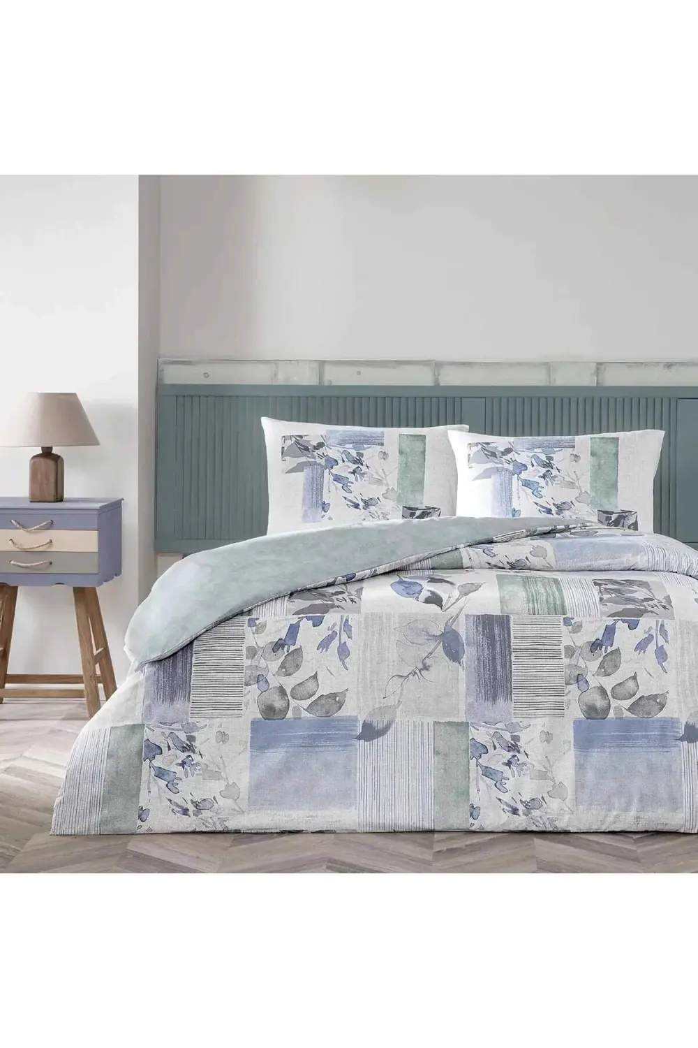 modaflux Pamuk Eloıse Nevresim Takımı Mavi Tek Kişilik polynova 3