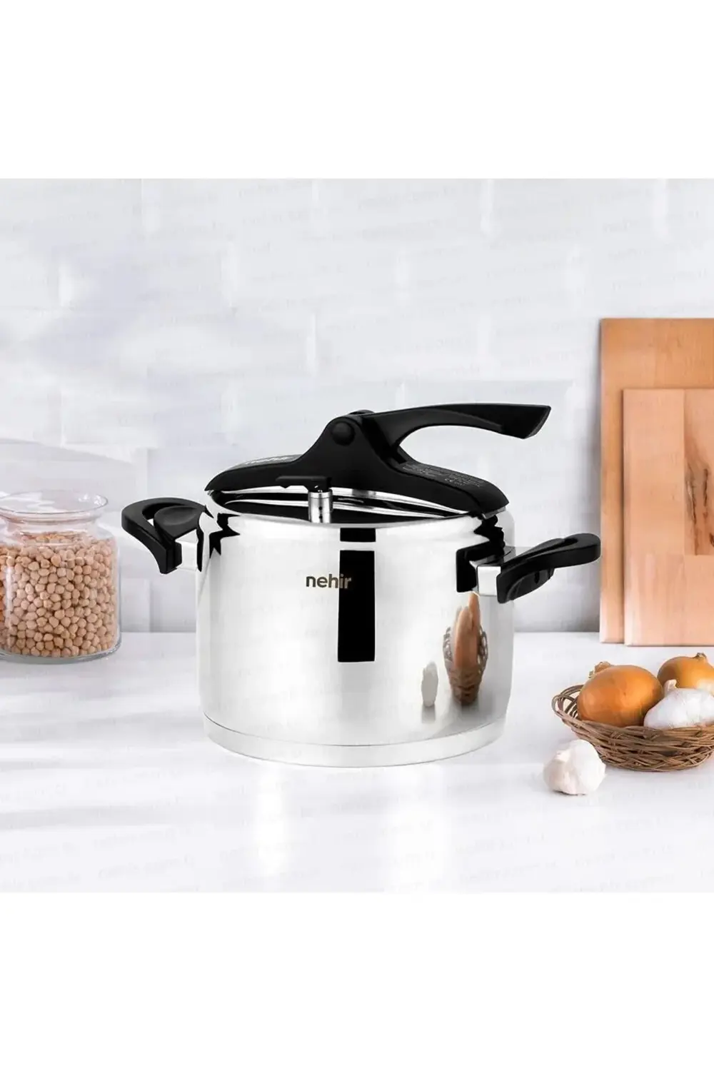 modaflux Paslanmaz Çelik 6 Litre Düdüklü Tencere polynova 395519