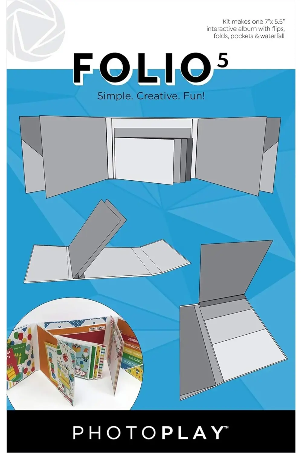 modaflux Play Beyaz Folio 5 5.5"X7" polynova 395519