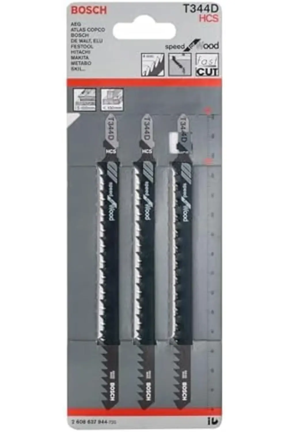 modaflux Professional 3 Parça Dekupaj Testeresi Bıçağı, Gri, 3 Ad