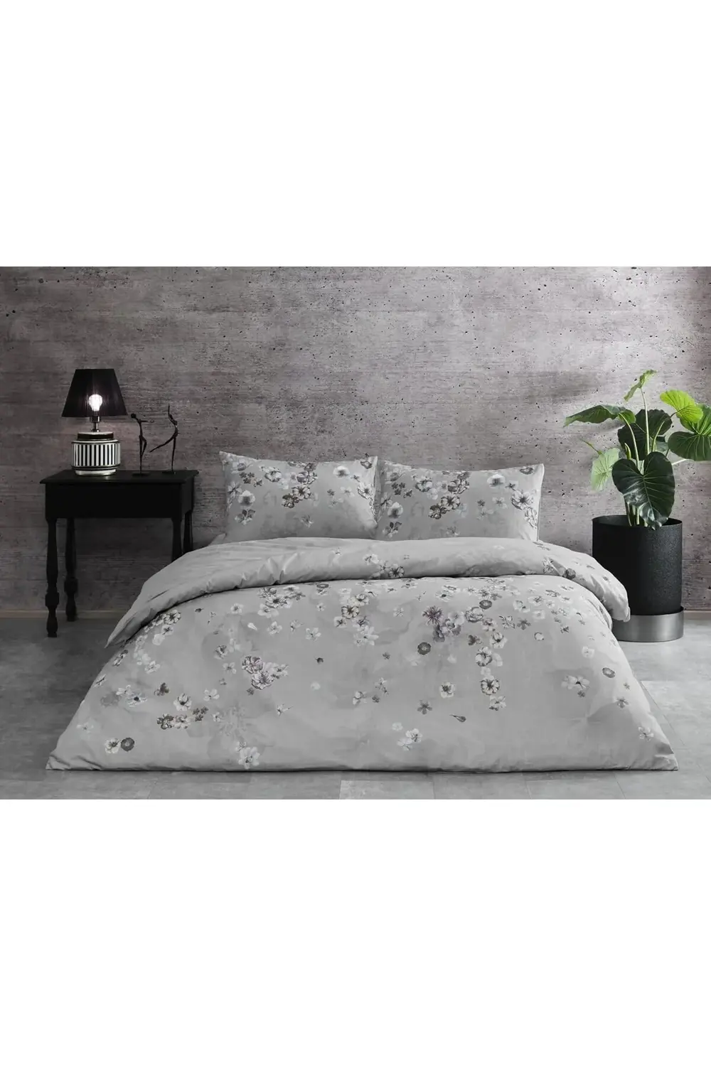 modaflux Ranforce Çift Kişilik Nevresim Takımı Gri polynova 39551