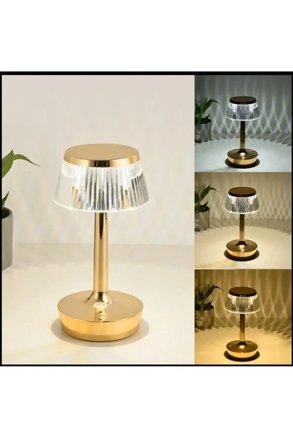 modaflux Şarjlı Masa Lambası Ct-8434 Tek Anahtarla 3 Renk polynov