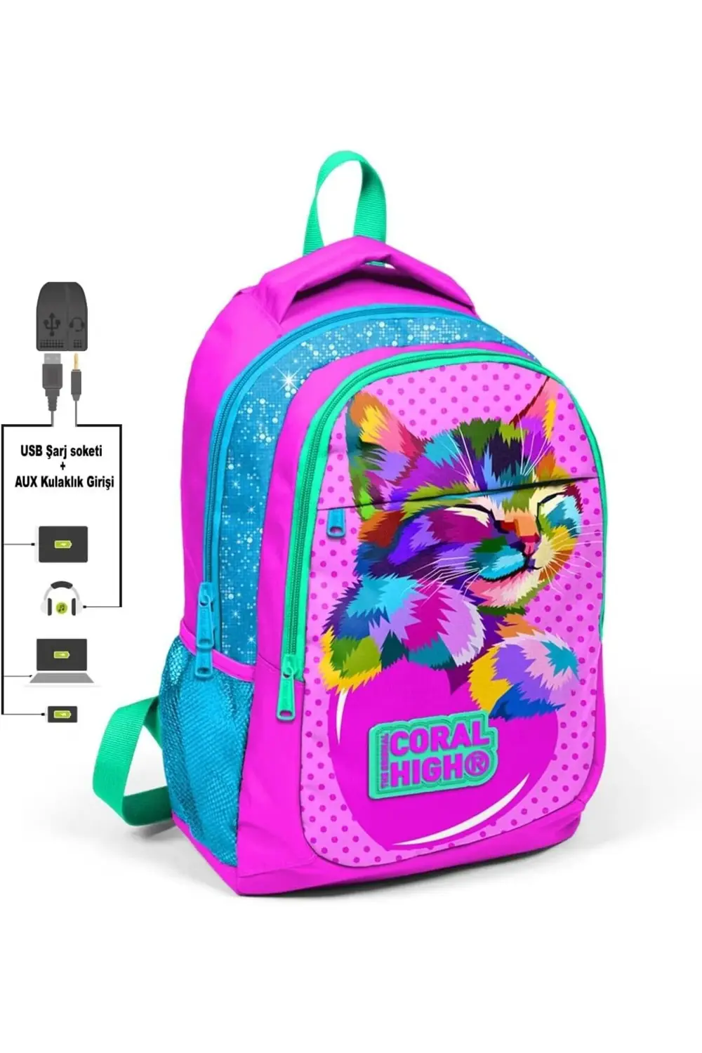 modaflux Sırt Çanta (Usb ve Aux Soketli) polynova 395519