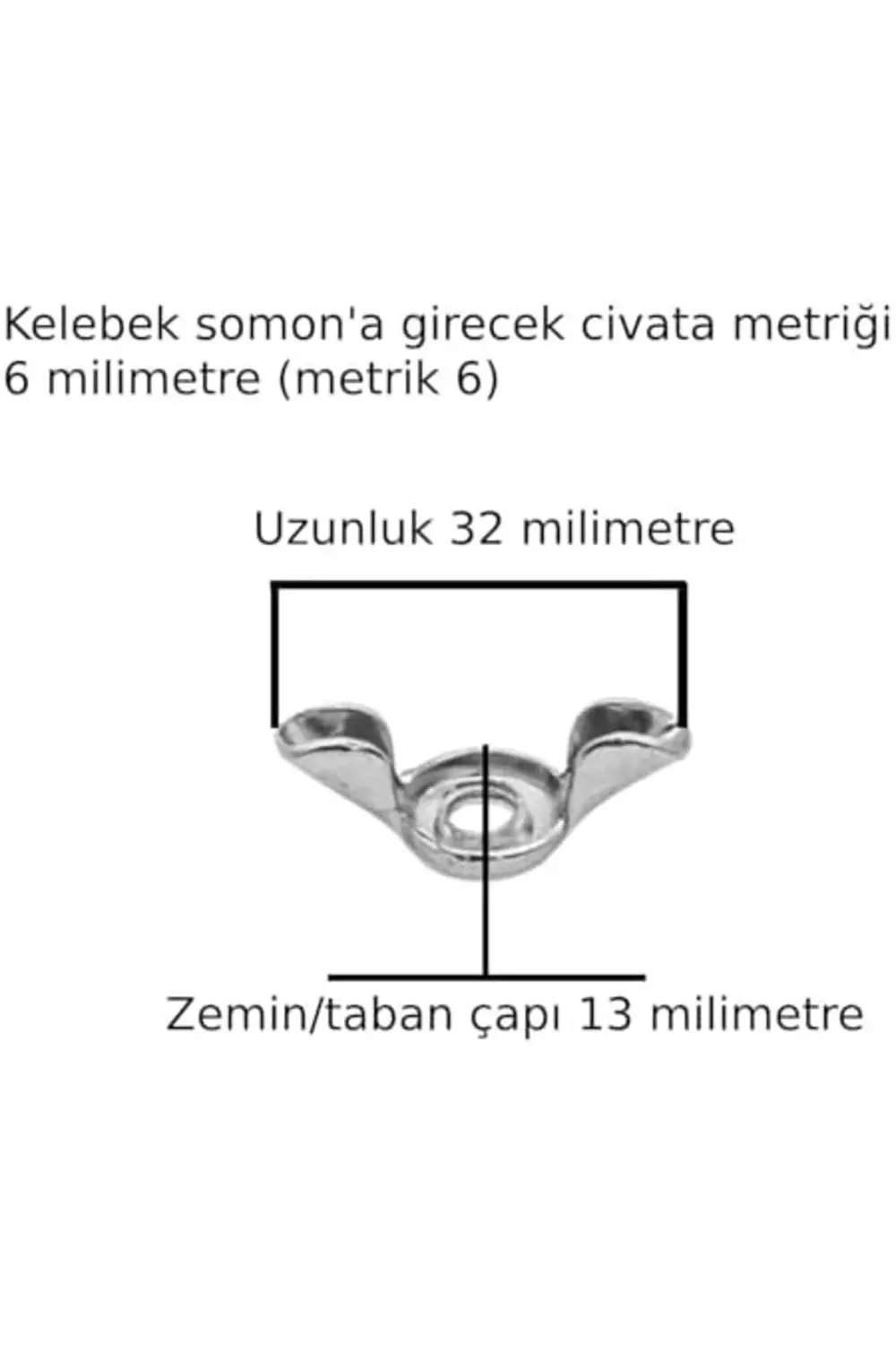 modaflux Somun Çok Amaçlı Somon Civata Somunu Sac Somun 6 Adet Me