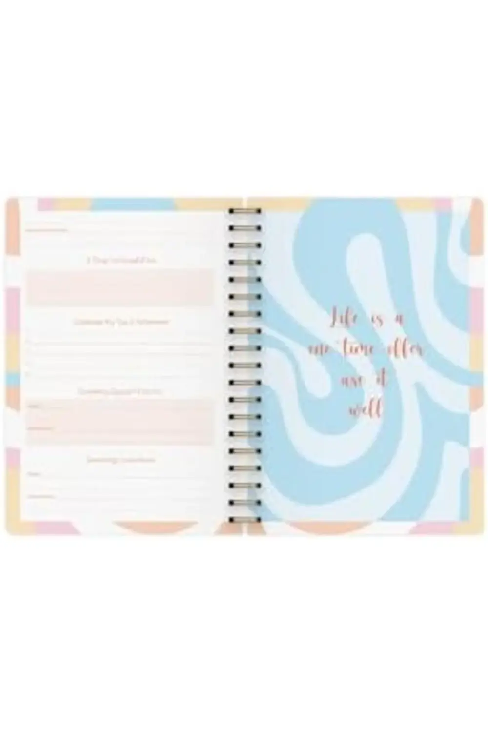 modaflux Süresiz Planlayıcı Spiralli Ajanda Defter 17x24 cm polyn