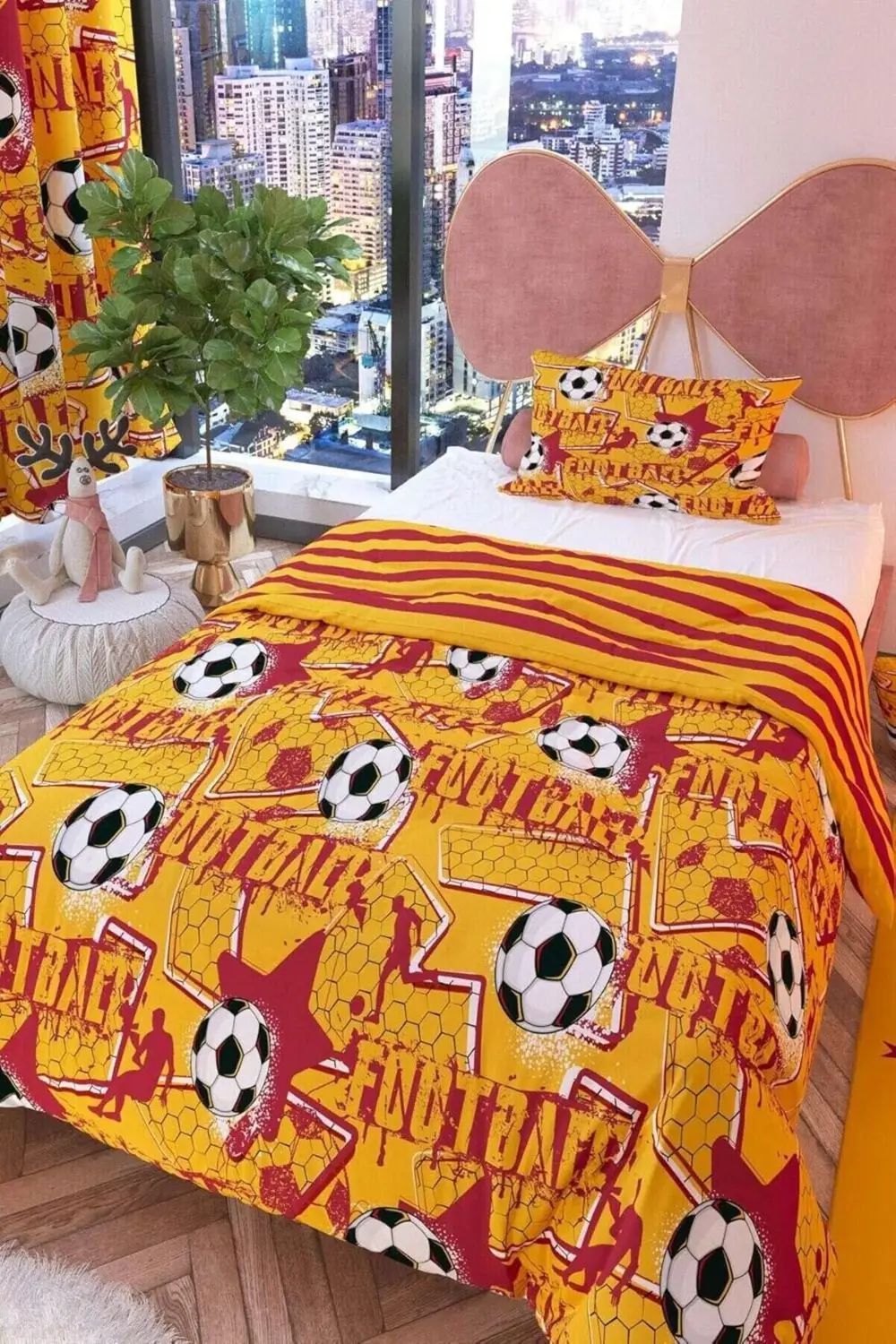 modaflux Taraftarlar Çift Taraflı Çocuk Nevresim Takımı Pamuklu S