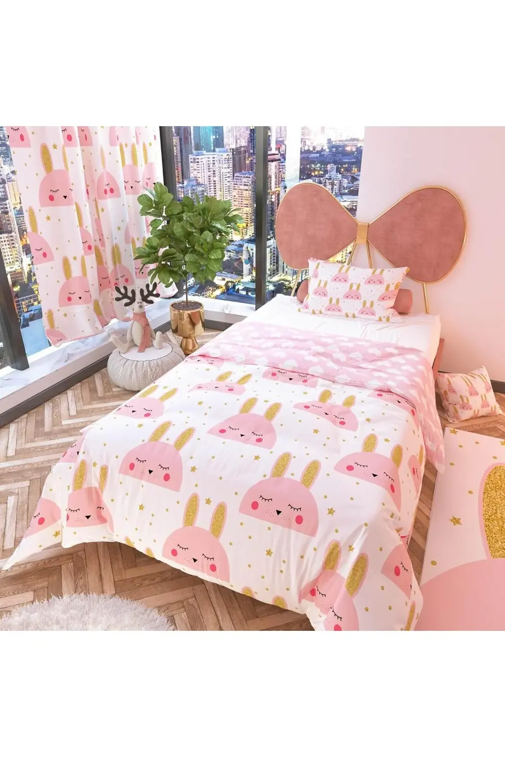 modaflux Tavşan Çift Taraflı Çocuk Nevresim Takımı Polycotton pol