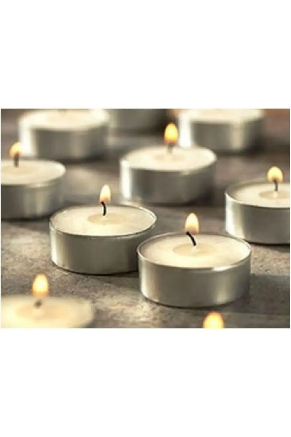 modaflux Tealight Beyaz Mum 50 Adet polynova 395519