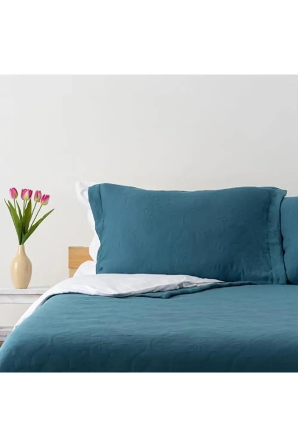 modaflux | | Tek Kişilik Premium Yatak Örtüsü Seti Mavi polynova
