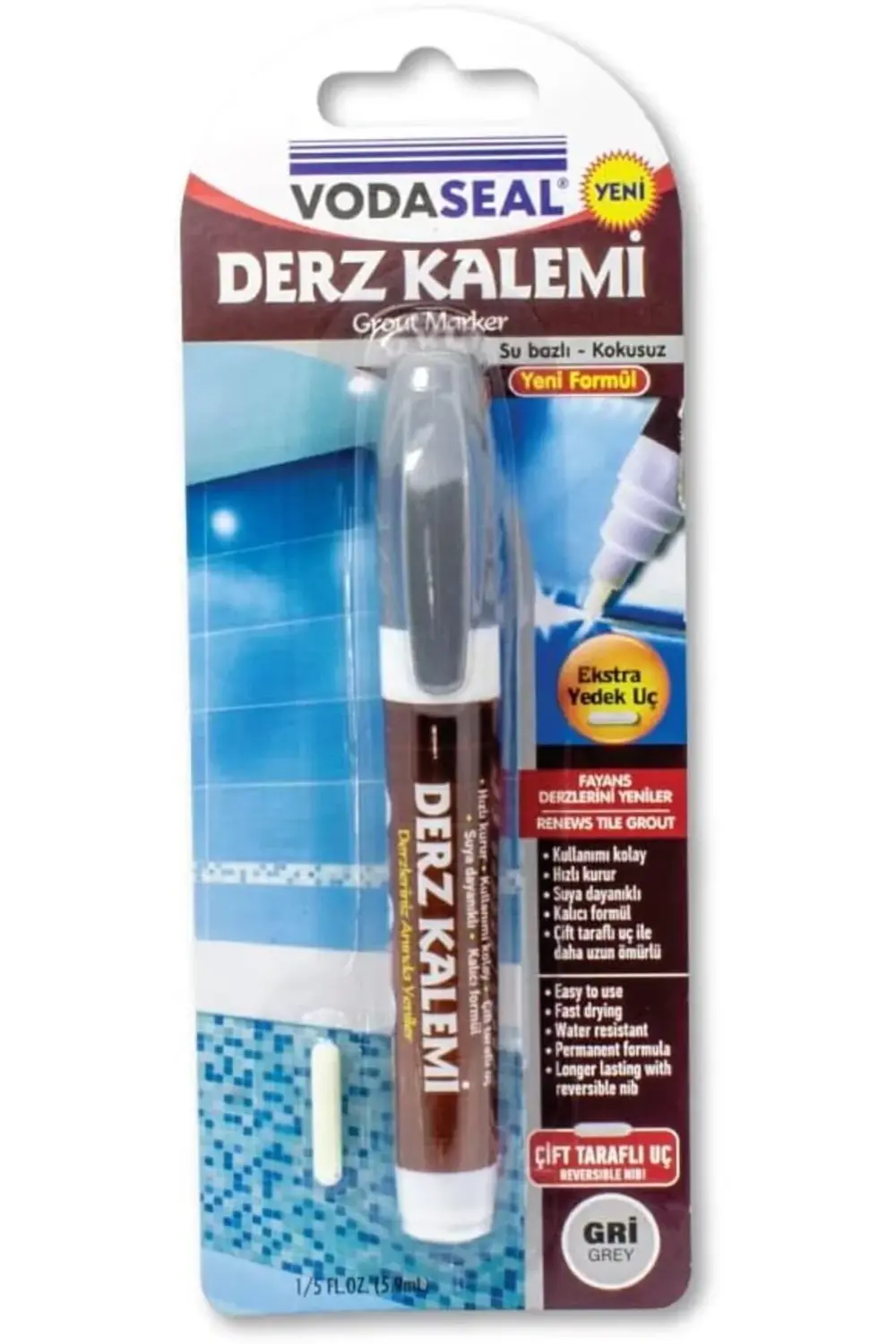 modaflux Uçlu Su Bazlı Kokusuz Kalıcı Derz - Gri Renk polynova 39